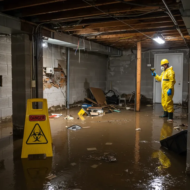 Flooded Basement Electrical Hazard in Jonesboro, AR Property